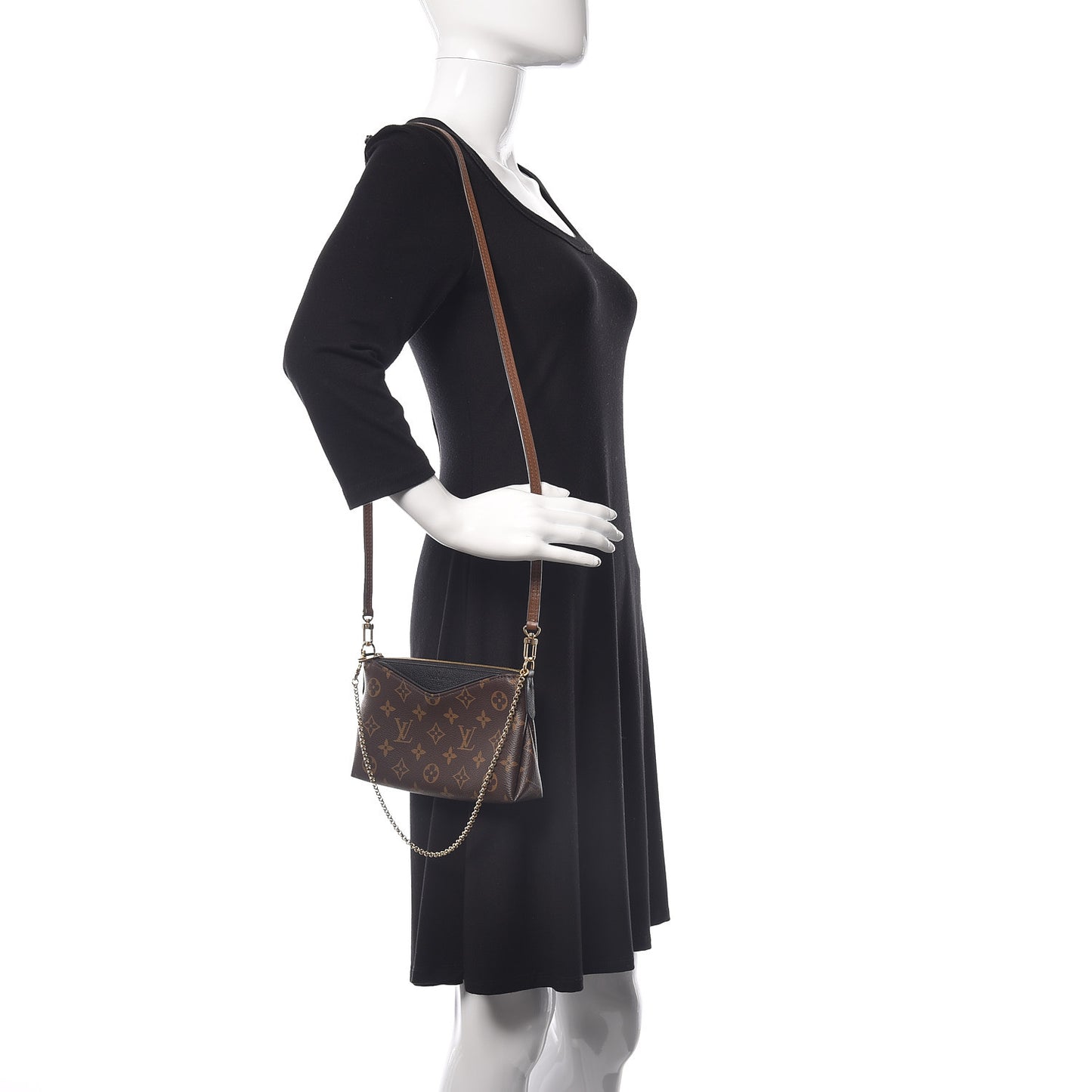 Monogram Pallas Clutch Black