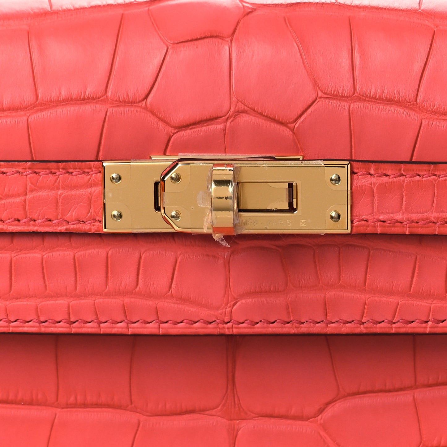 Matte Alligator Kelly Danse II Belt Bag Bougainvillea