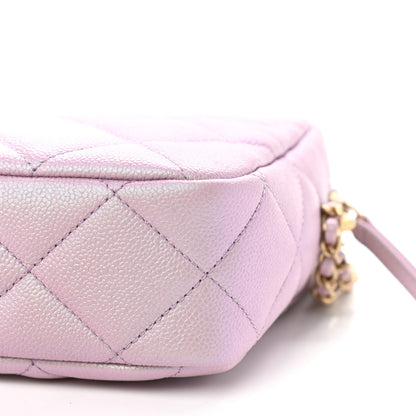 Chanel Iridescent Caviar Quilted Vertical My Perfect Camera Case Pink 9 of 9