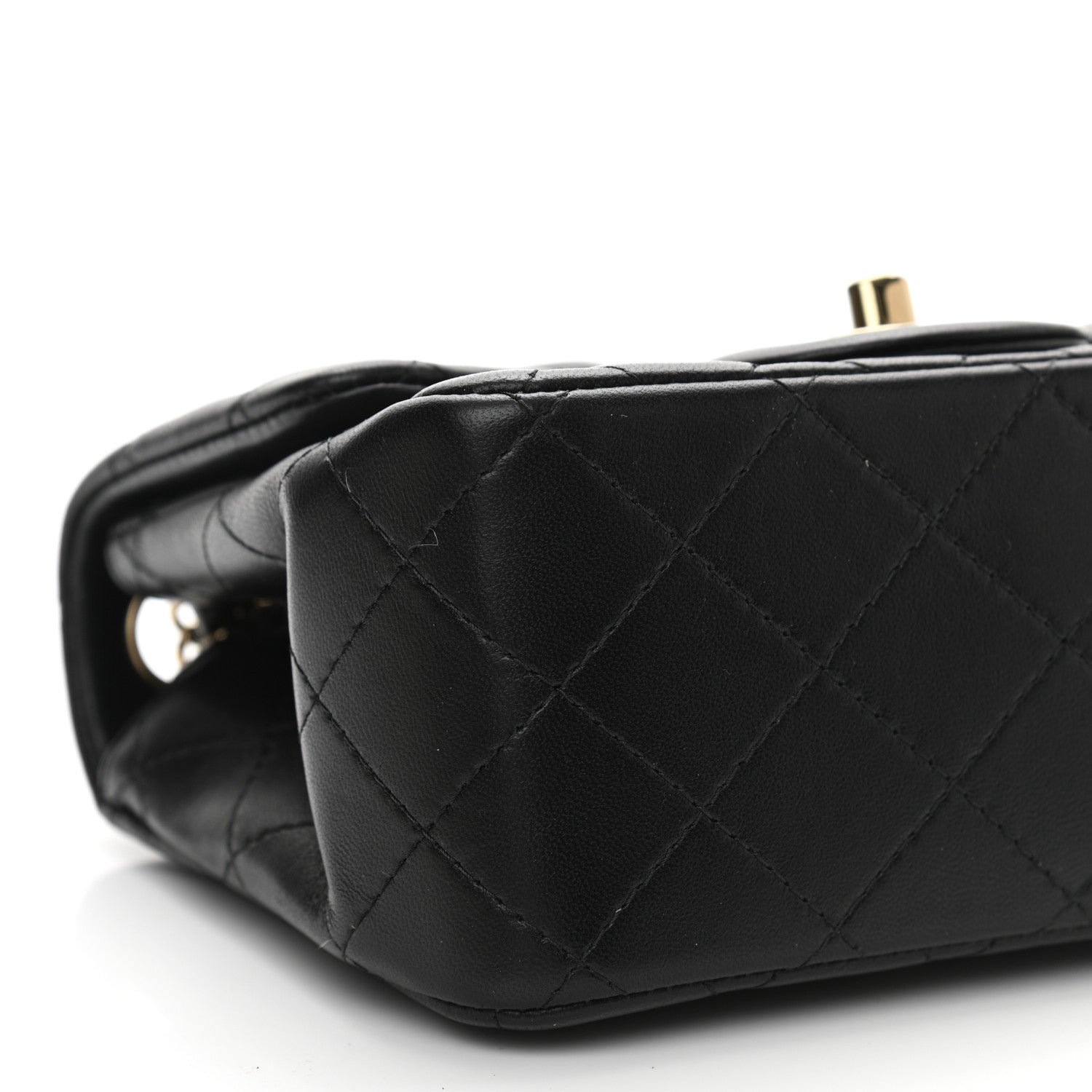Chanel Lambskin Quilted Mini Square Flap Black 8 of 9