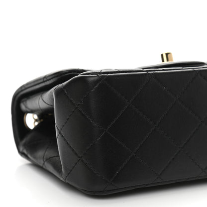 Chanel Lambskin Quilted Mini Square Flap Black 8 of 9