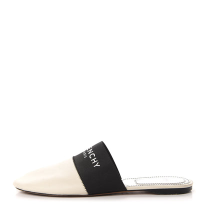 Givenchy Calfskin Bedford Logo Mule Slides 39 White 1 of 10