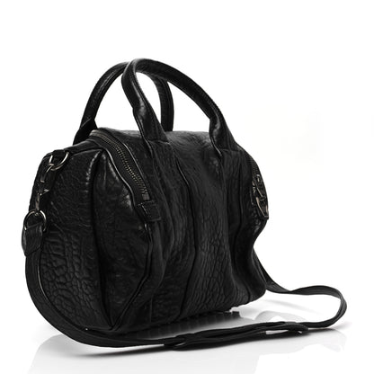 Alexander Wang Pebbled Lambskin Rockie Black Nickel Hardware 3 of 9