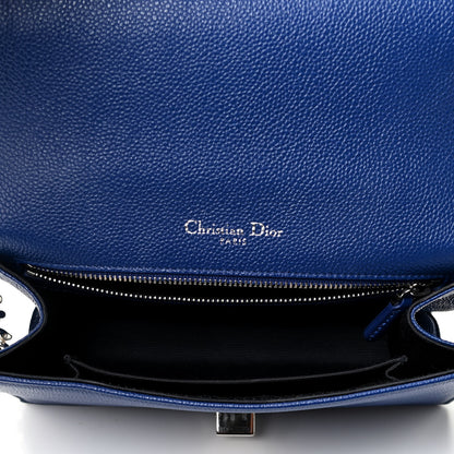 Christian Dior Grained Calfskin Small Diorama Flap Bag Bleu De Minuit 4 of 4
