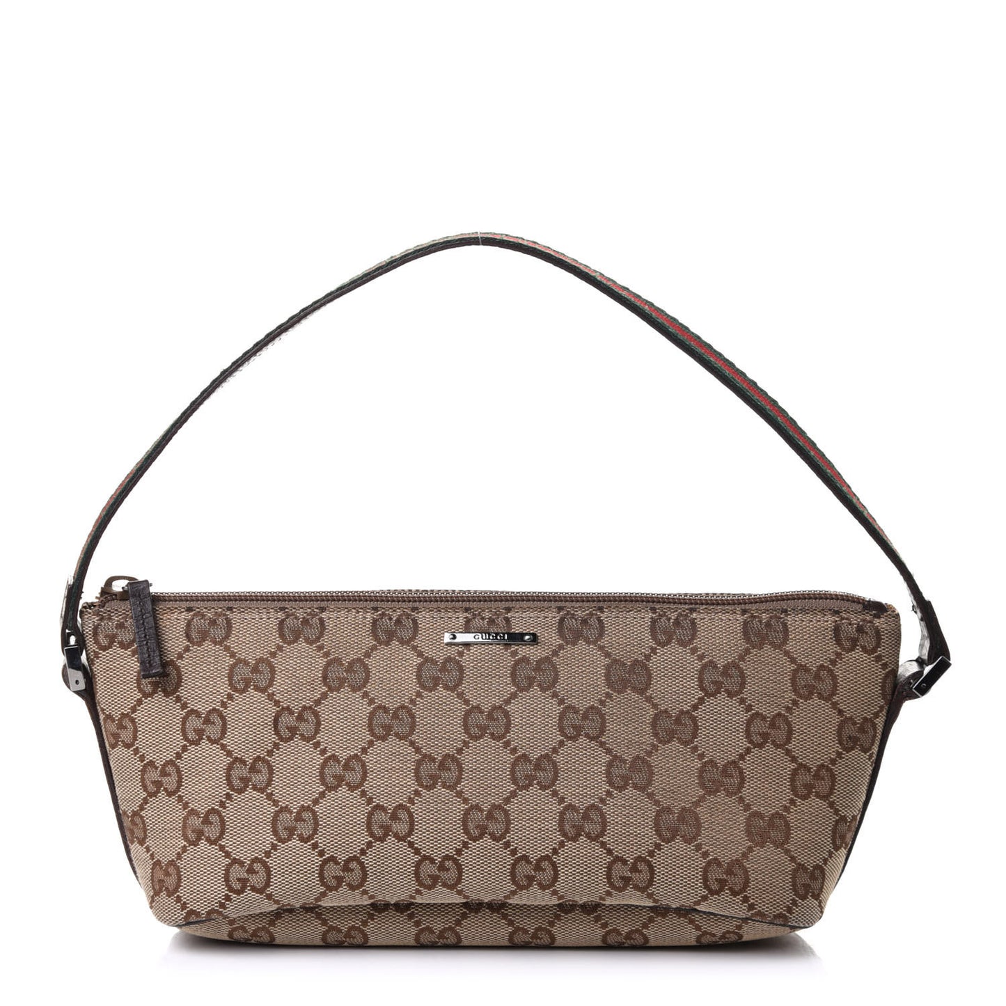 Monogram Web Boat Pochette Brown