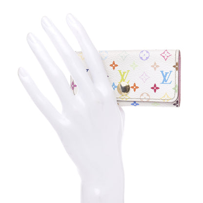 Louis Vuitton Monogram Multicolor Multicles 4 Key Holder White Litchi 2 of 8