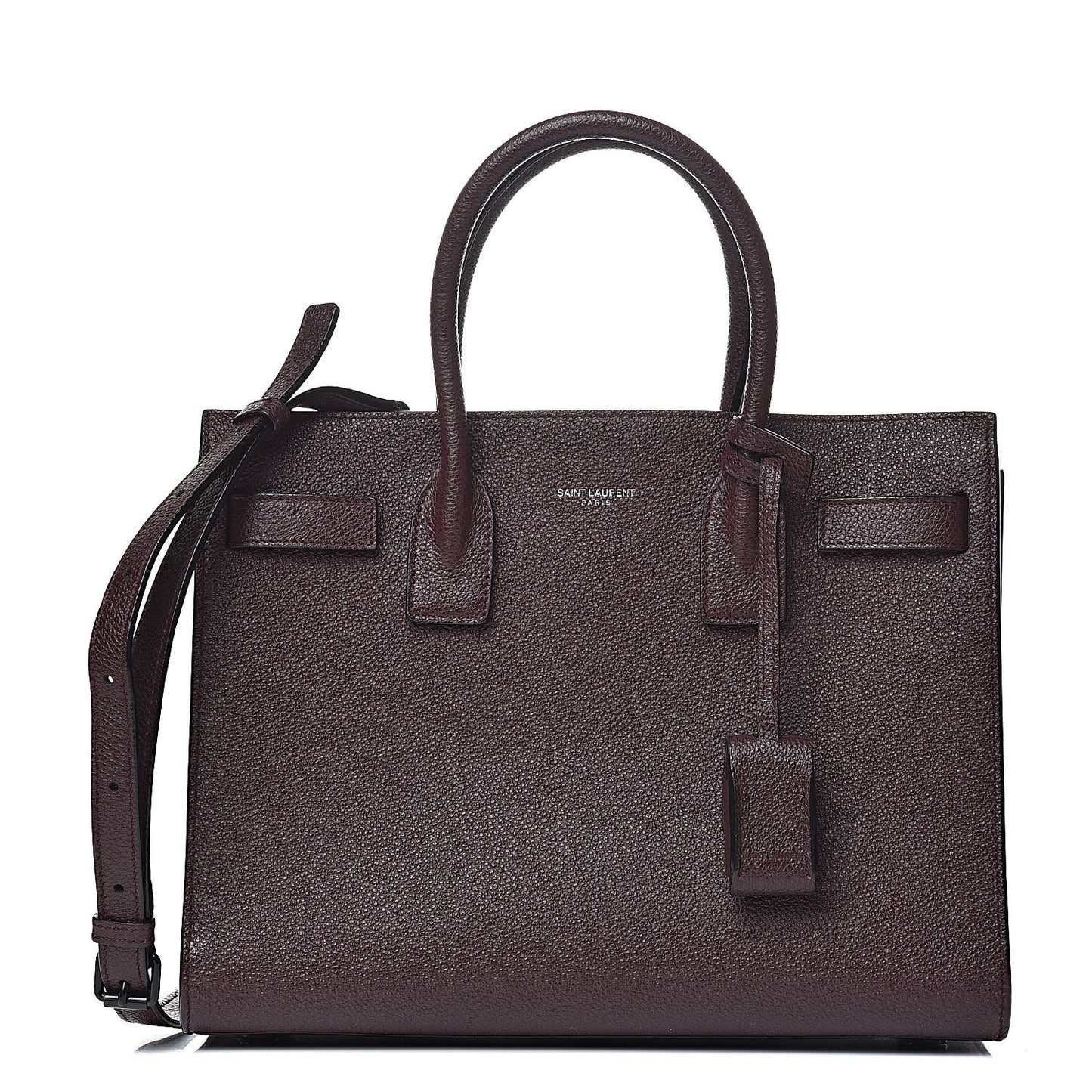 Grained Calfskin Baby Sac De Jour Amaranto