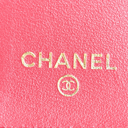 Chanel Lambskin Quilted Chanel 19 Flap Card Holder Black 6 of 9
