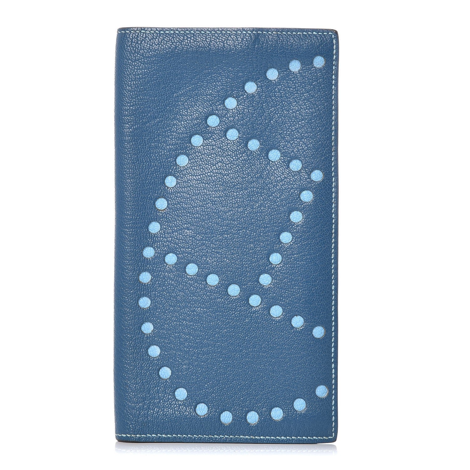 Hermes Chevre Mysore Evelyne Long Wallet Bleu de Galice Celeste 1 of 7