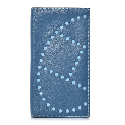 Hermes Chevre Mysore Evelyne Long Wallet Bleu de Galice Celeste 1 of 7