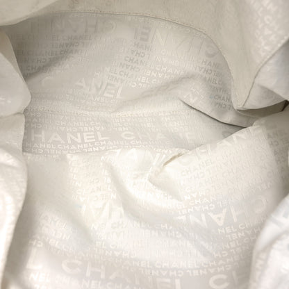 Chanel Canvas Coco Window Tote Black White 5 of 11