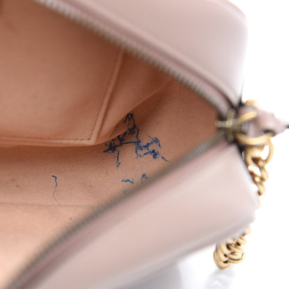 Gucci Calfskin Matelasse Small GG Marmont Chain Shoulder Bag Porcelain Rose 7 of 12