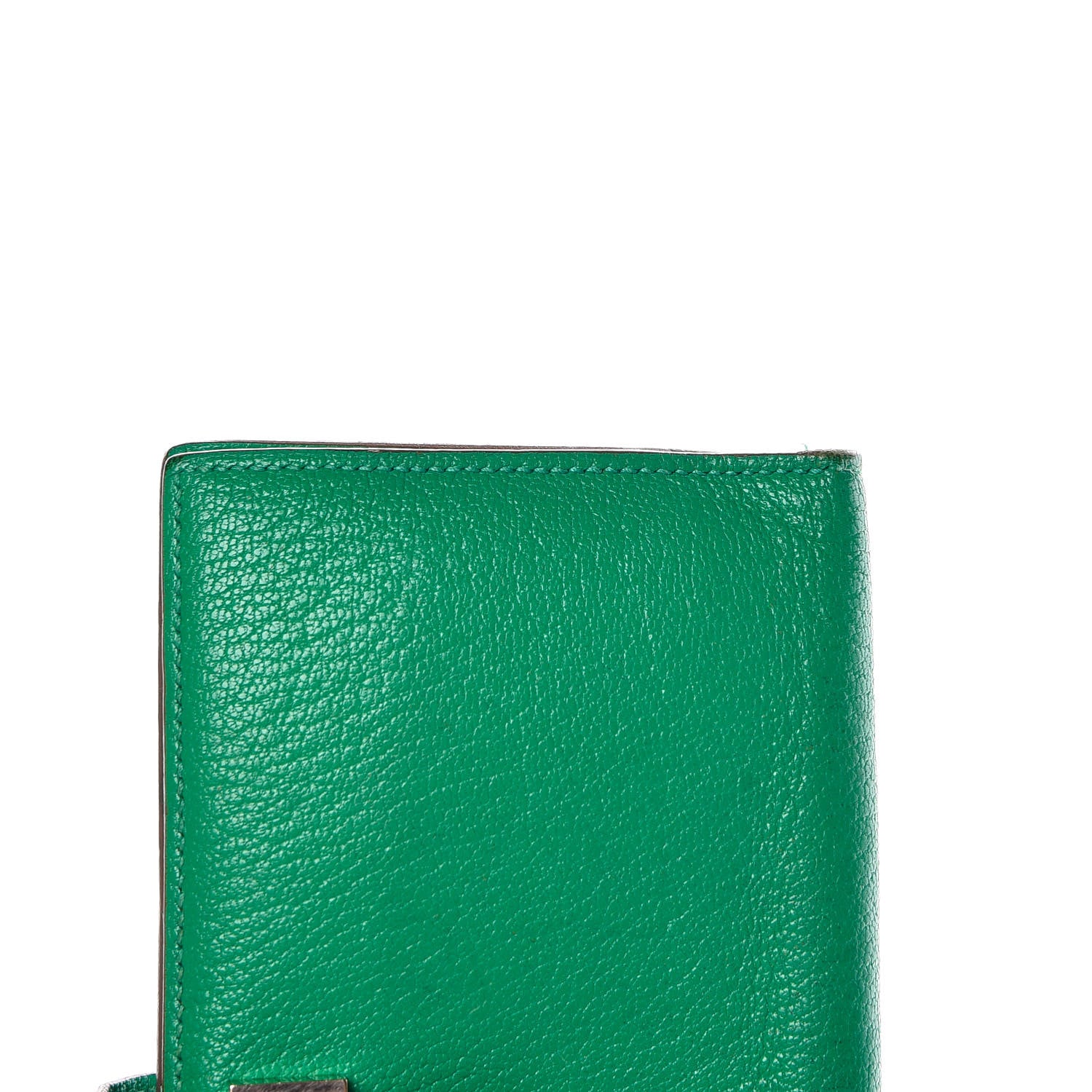 Hermes Chevre Mysore Bearn Gusset Wallet Menthe 8 of 15