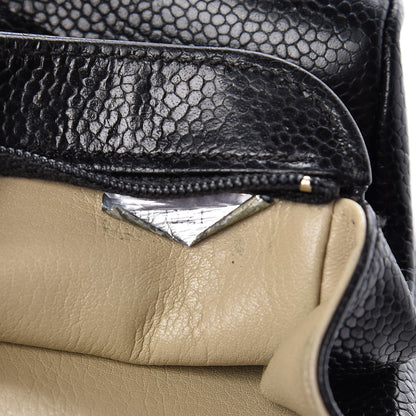 Chanel Caviar Timeless CC Cosmetic Pouch Black 6 of 9