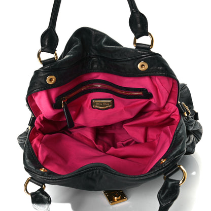 Miu Miu Nappa Lock Pocket Hobo Black 7 of 7