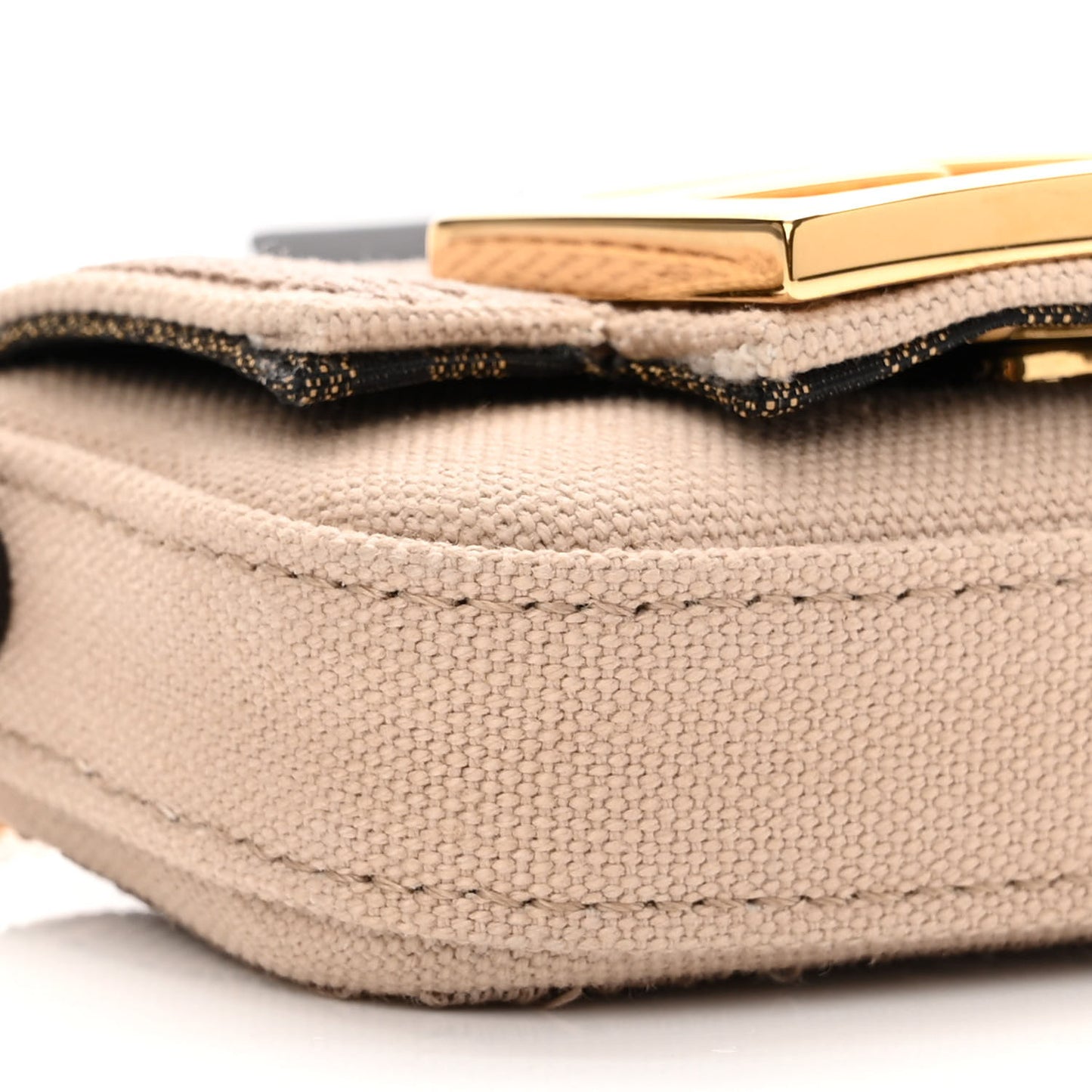 Canvas Vitello King FF Embroidered Nano Maxi Buckle Baguette Charm Nuvola