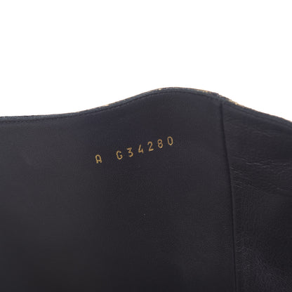 Chanel Metallic Lambskin Over the Knee Boots 37 Gold Black 8 of 8