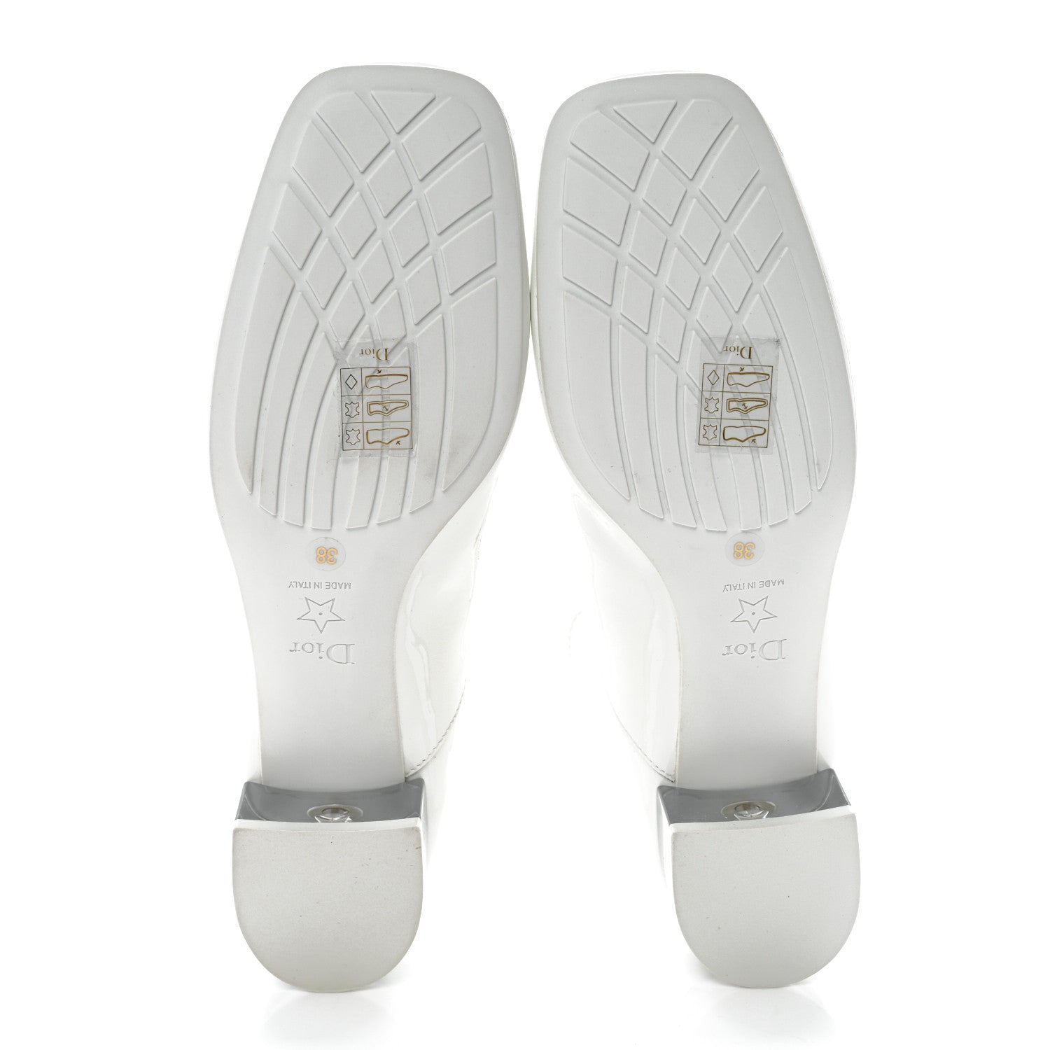 Christian Dior Patent Diorarty 30mm Pumps 38 White 5 of 9