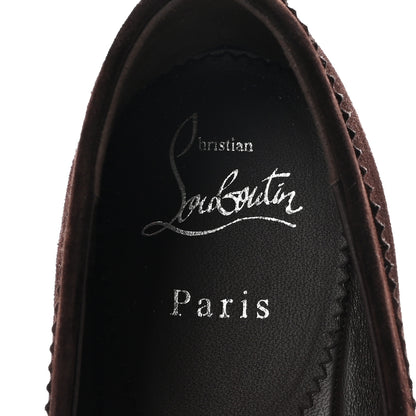 Christian Louboutin Veau Velours Mamadrague Flats 40 Espresso 8 of 9