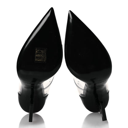 Saint Laurent Patent Calfskin PVC Opyum 110 Pump 38 Black Transparent 7 of 13