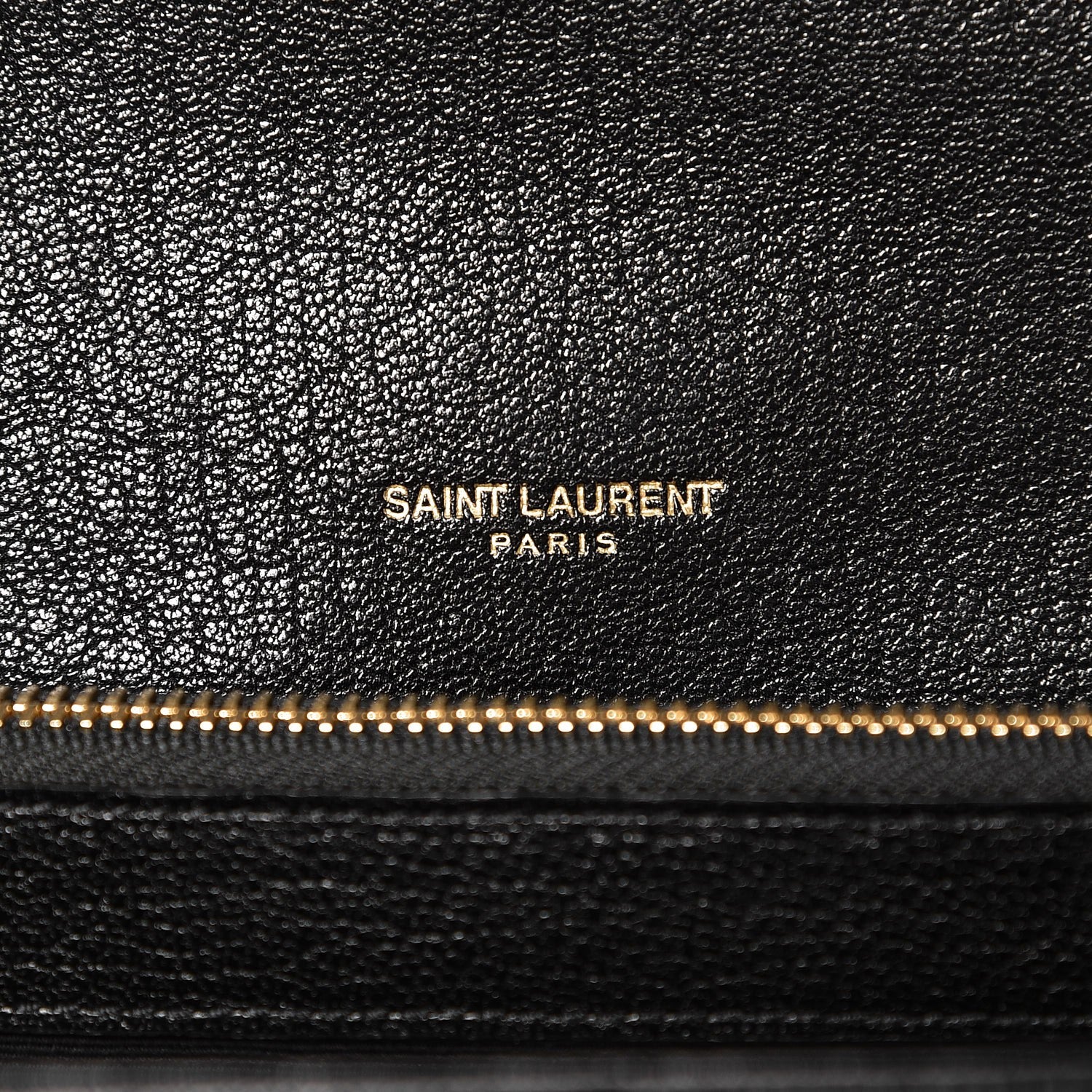 Saint Laurent Sheepskin Matelasse Chevron Monogram Large College Satchel Black 6 of 8