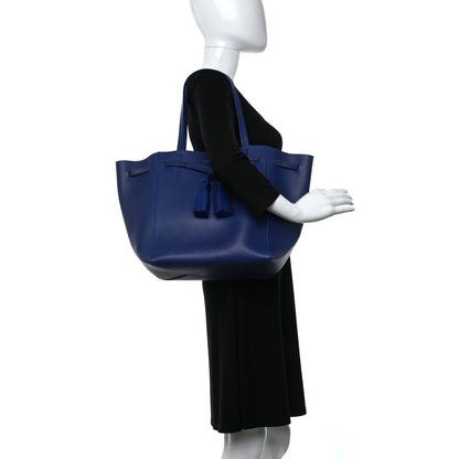 Celine Smooth Calfskin Medium Belt Cabas Phantom Royal Blue 3 of 11