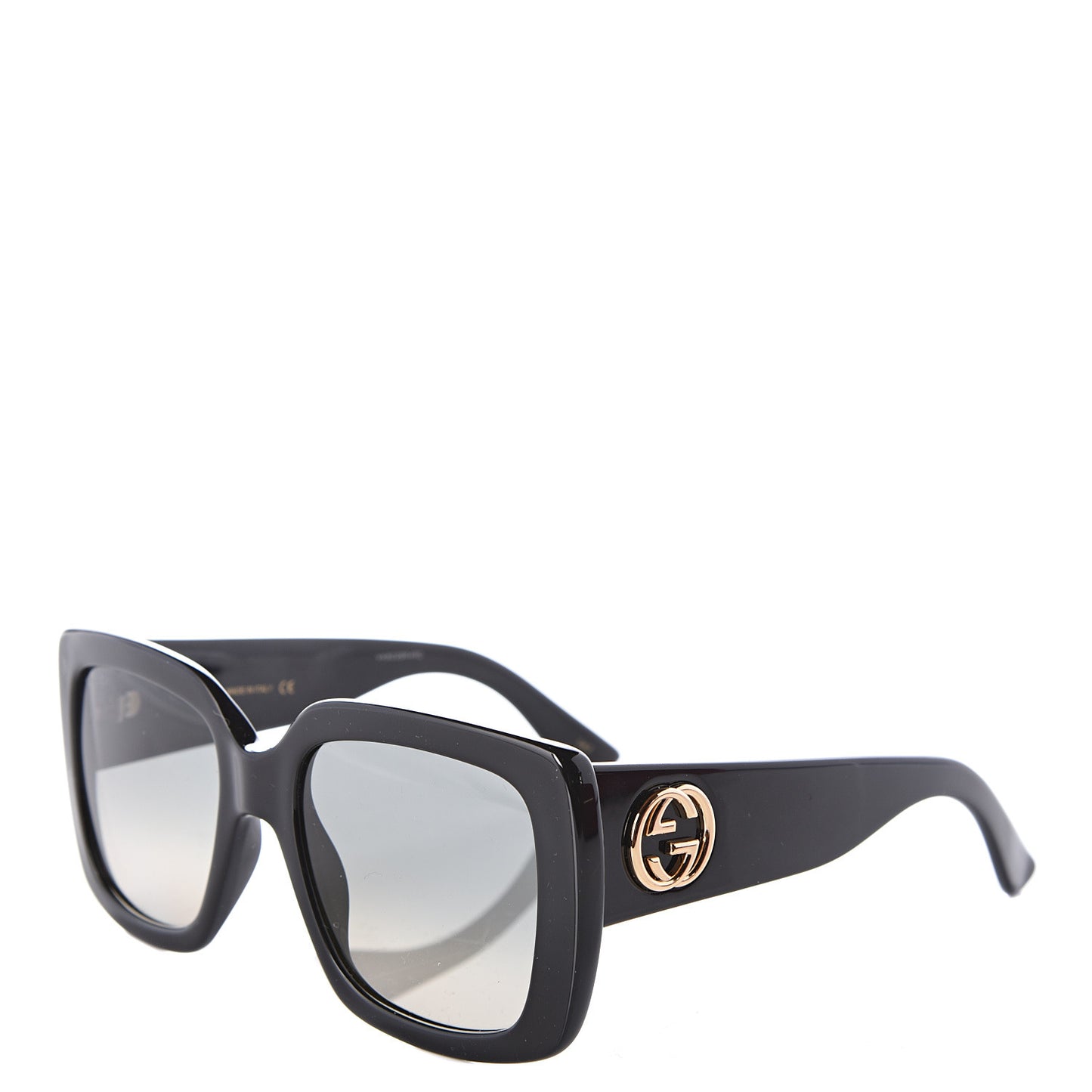 Acetate Square Frame Sunglasses GG0141S Black