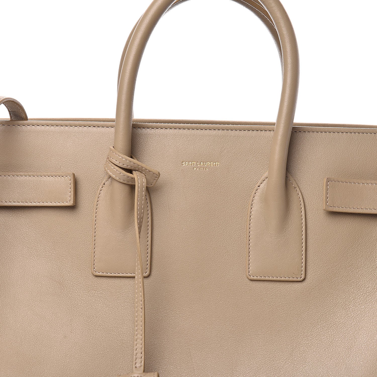 Saint Laurent Calfskin Small Sac De Jour Beige 8 of 18