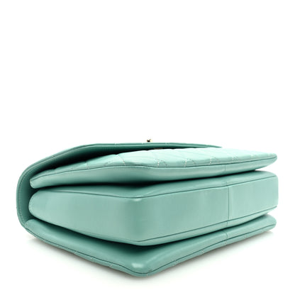 Chanel Lambskin Quilted Medium Trendy CC Flap Dual Handle Bag Light Green 4 of 10