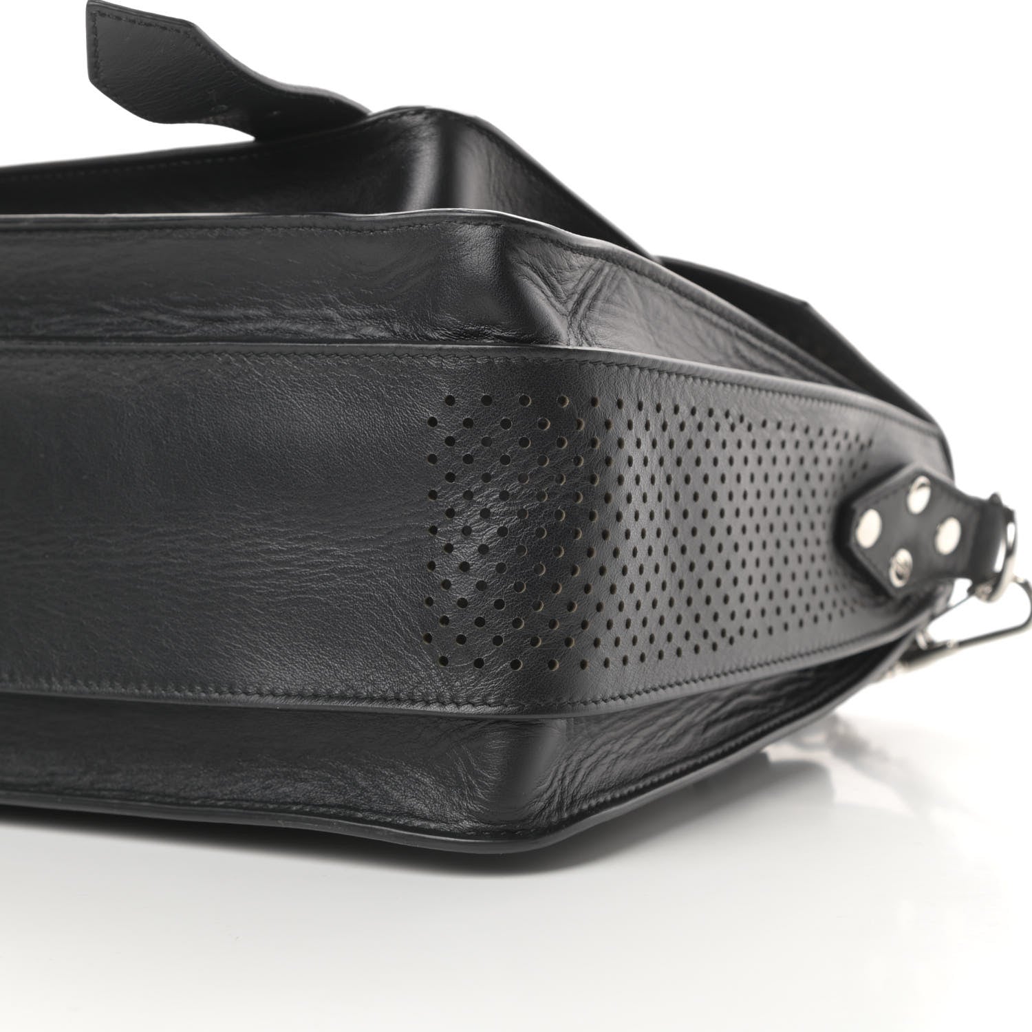 Proenza Schouler Lambskin Perforated Medium PS1 Satchel Black 12 of 12