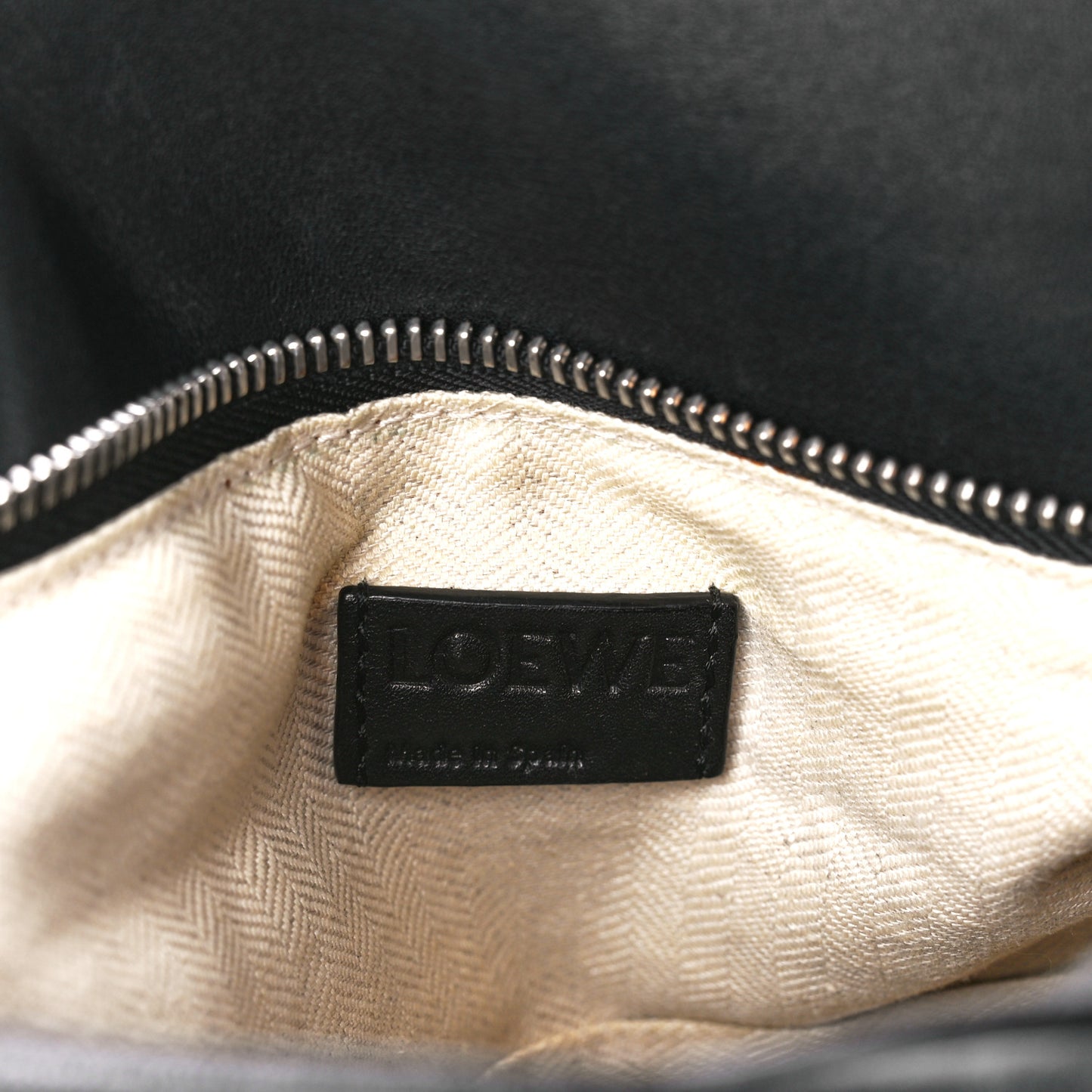 Calfskin Small Puzzle Bag Black