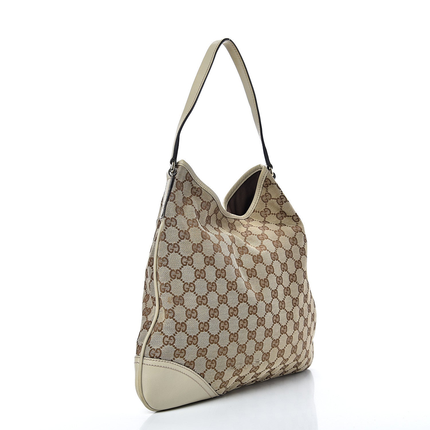 Gucci Monogram Medium New Britt Hobo Off White 2 of 12