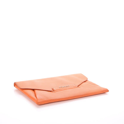 Givenchy Sugar Goatskin Medium Antigona Envelope Clutch Orange 4 of 9