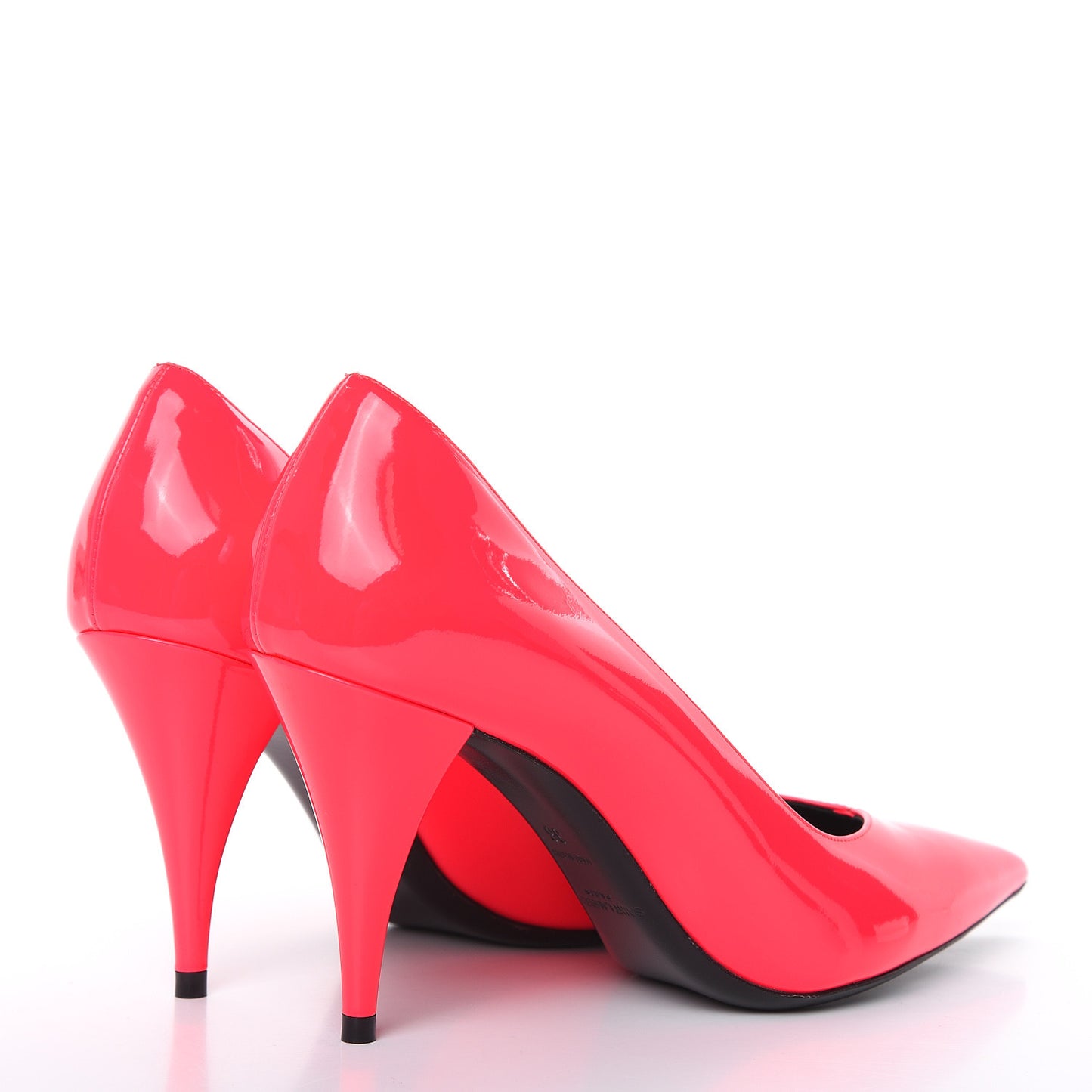 Patent Calfskin Kiki 85 Pumps 36 Neon Pink