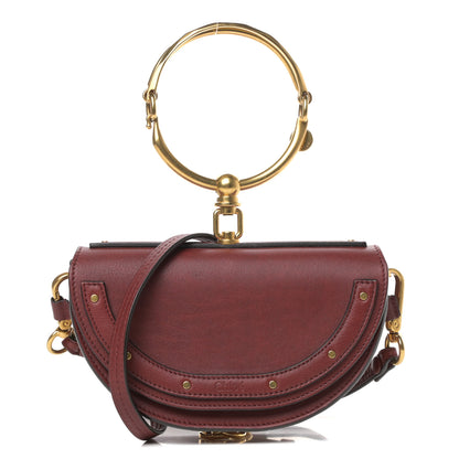 Chloe Calfskin Small Nile Bracelet Minaudiere Bag Sienna Red 1 of 11