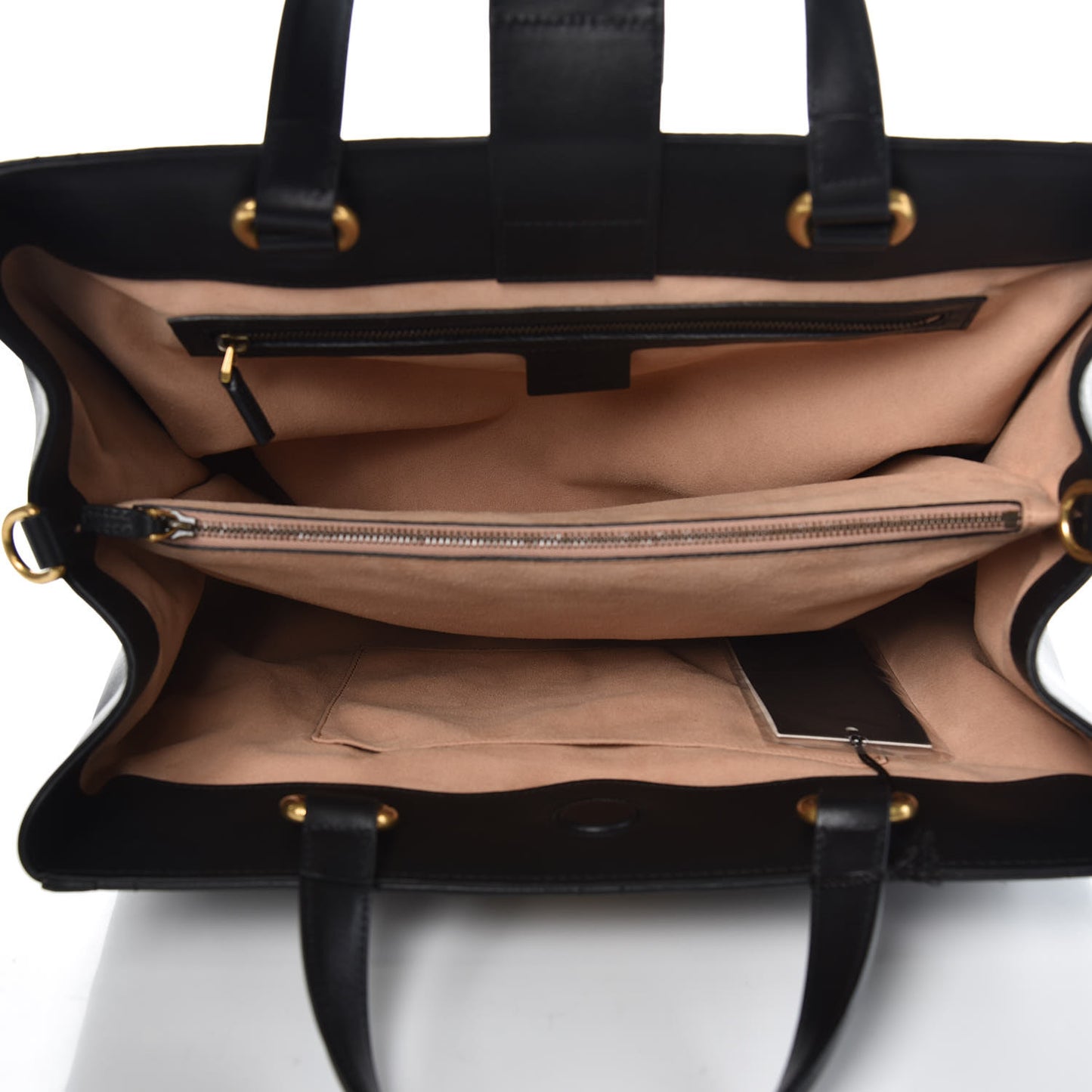 Calfskin Matelasse Studded Medium GG Marmont Tote Black
