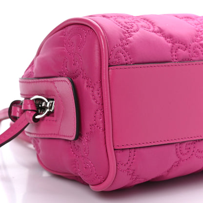 Gucci Nylon Calfskin Enamel GG Matelasse Mini Bowler Bag Lovely 7 of 8