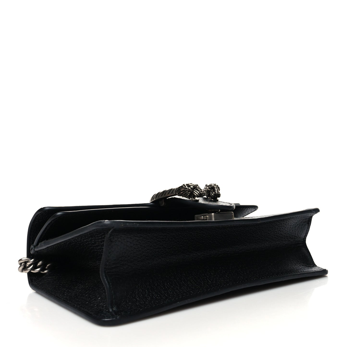 Jacquard Black Denim GG Monogram Textured Dollar Calfskin Small Dionysus Shoulder Bag Black Ivory