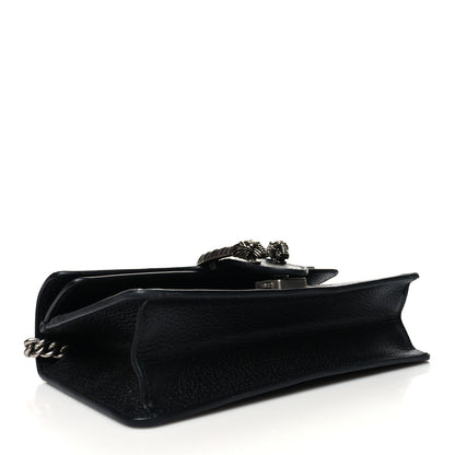 Gucci Jacquard Black Denim GG Monogram Textured Dollar Calfskin Small Dionysus Shoulder Bag Black Ivory 4 of 11