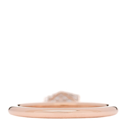 Hermes 18K Rose Gold Diamond PM Clou d'H Ring 52 6 3 of 5
