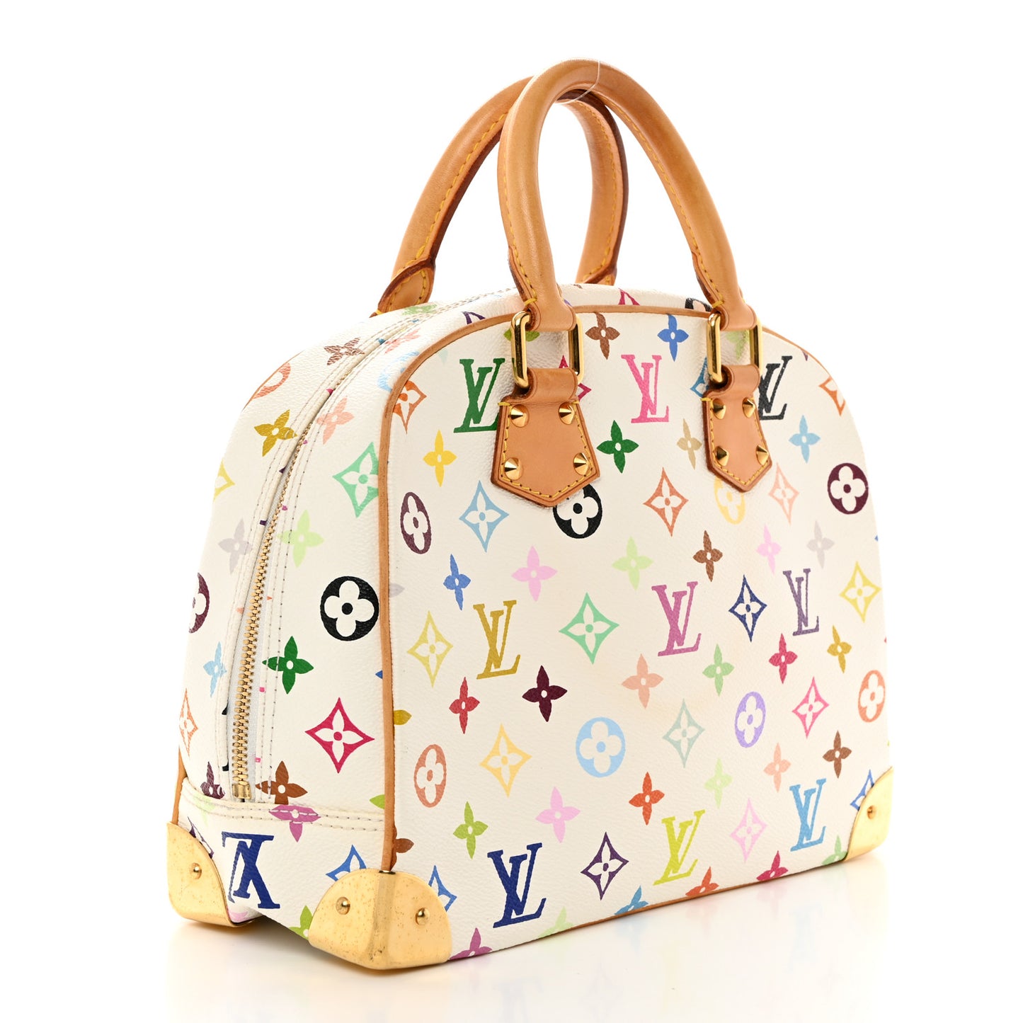 LOUIS VUITTON Monogram Multicolor Trouville White