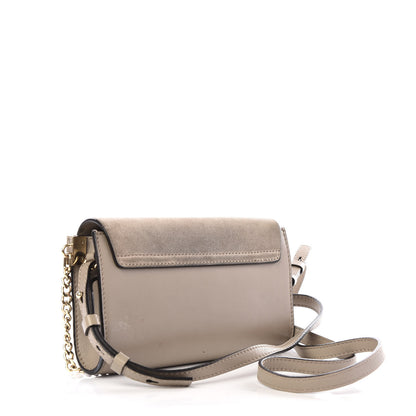 Chloe Suede Calfskin Mini Faye Shoulder Bag Motty Grey 2 of 11
