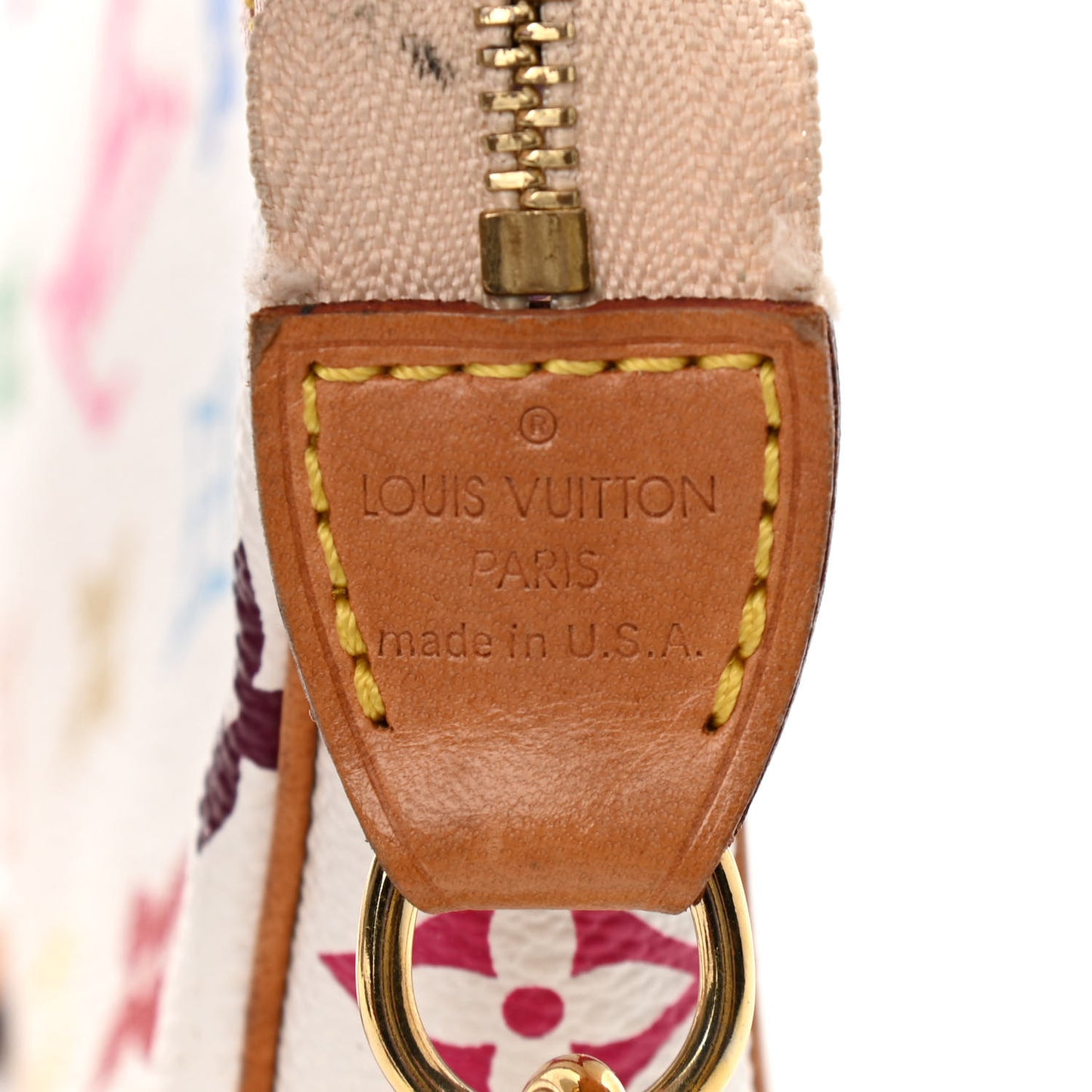 Monogram Multicolor Pochette Accessories White Long Strap
