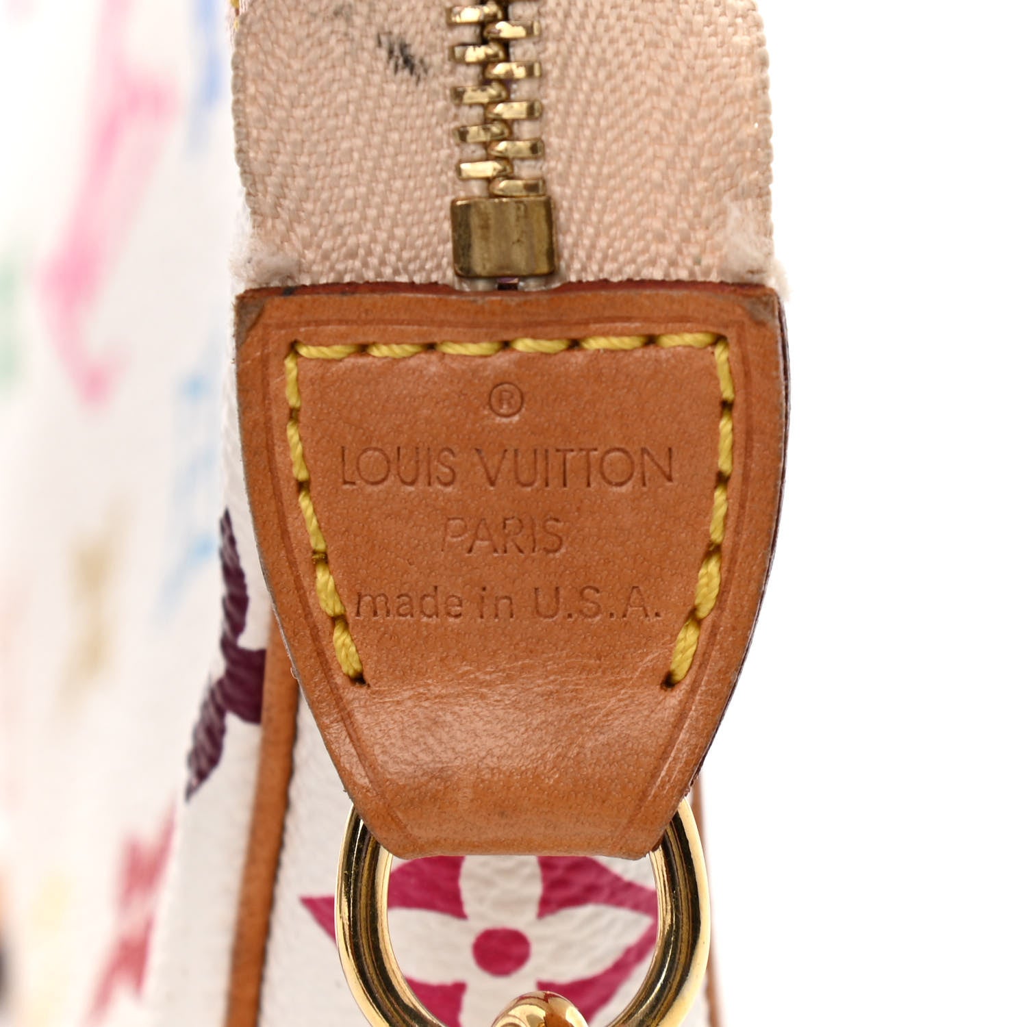 Louis Vuitton Monogram Multicolor Pochette Accessories White Long Strap 6 of 10