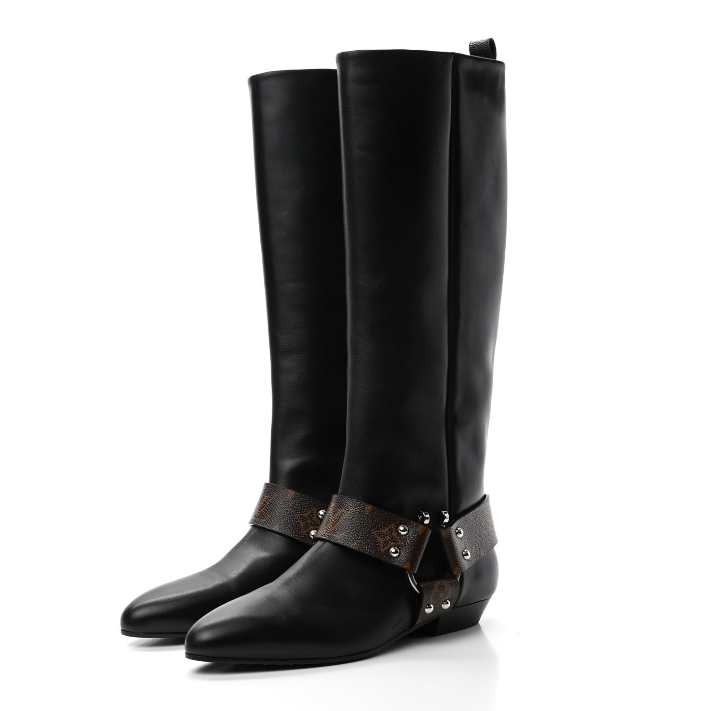 Calfskin Monogram Rhapsody High Boots 40 Black