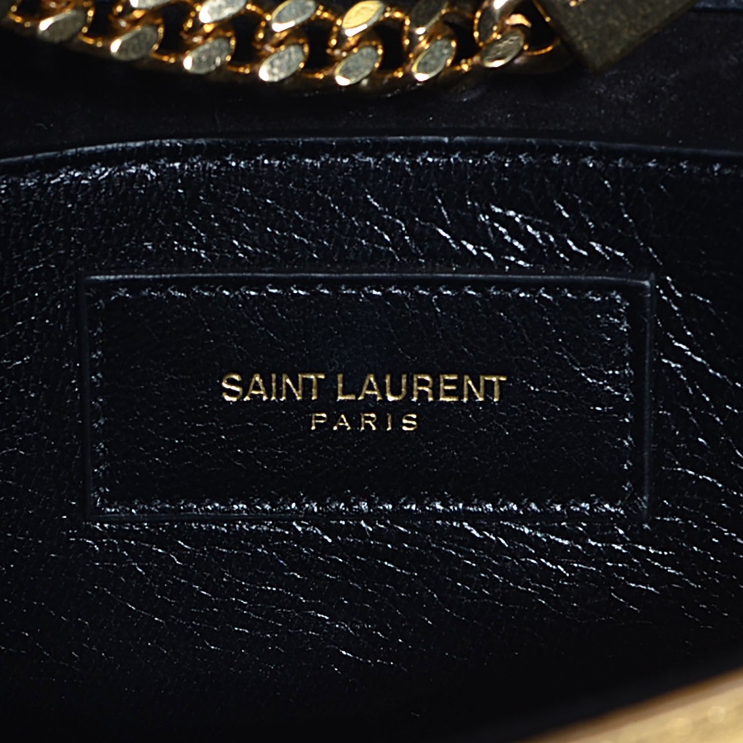 Saint Laurent Calfskin Small Classic Monogram Kate Tassel Satchel Gold 6 of 8