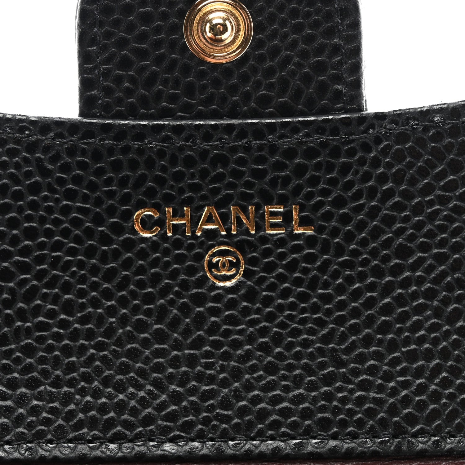 Chanel Caviar Quilted Compact Flap Wallet Black 6 of 8