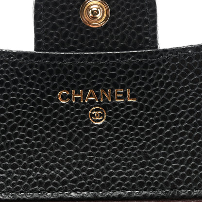 Chanel Caviar Quilted Compact Flap Wallet Black 6 of 8