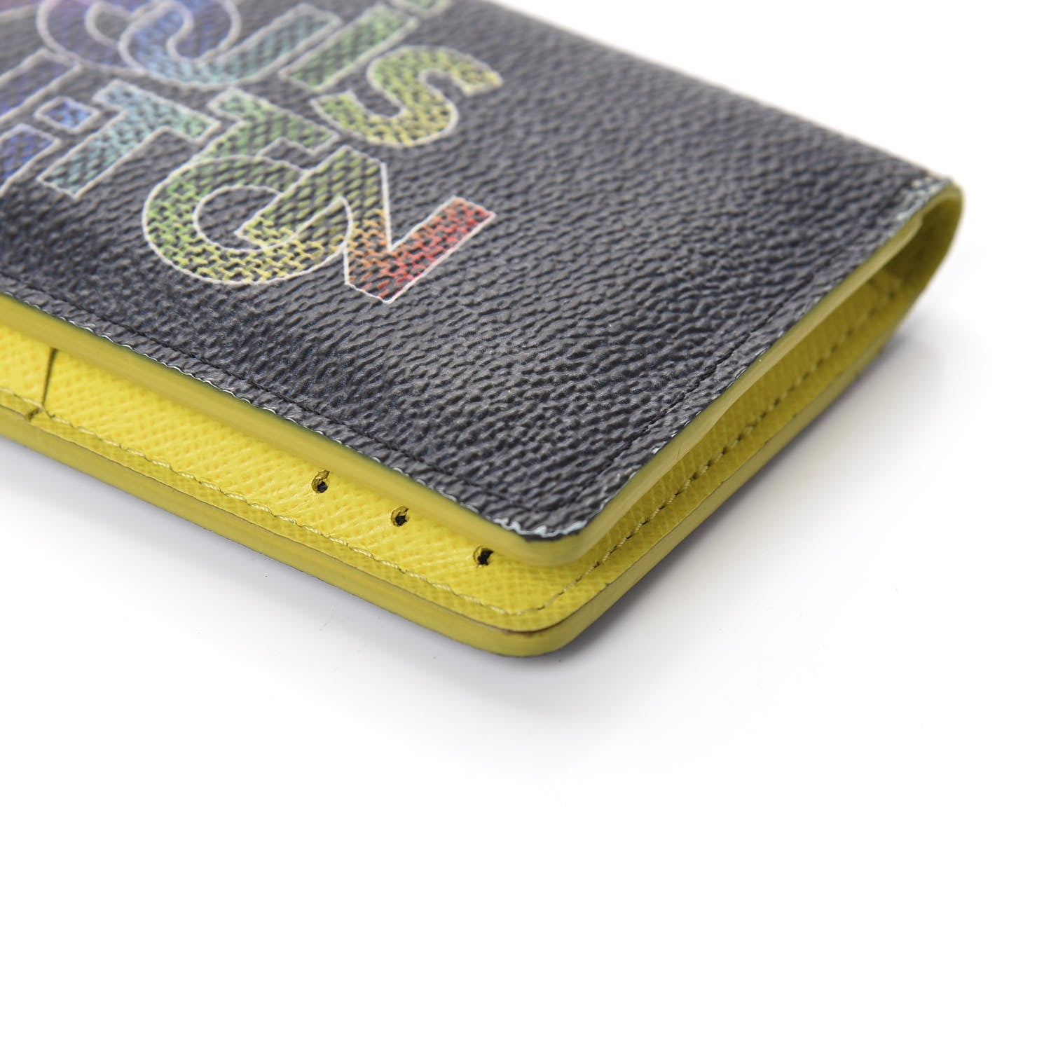 Louis Vuitton Damier Graphite Logo Pocket Organizer Yellow 7 of 13