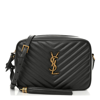 Saint Laurent Calfskin Matelasse Monogram Lou Camera Bag Storm 1 of 11